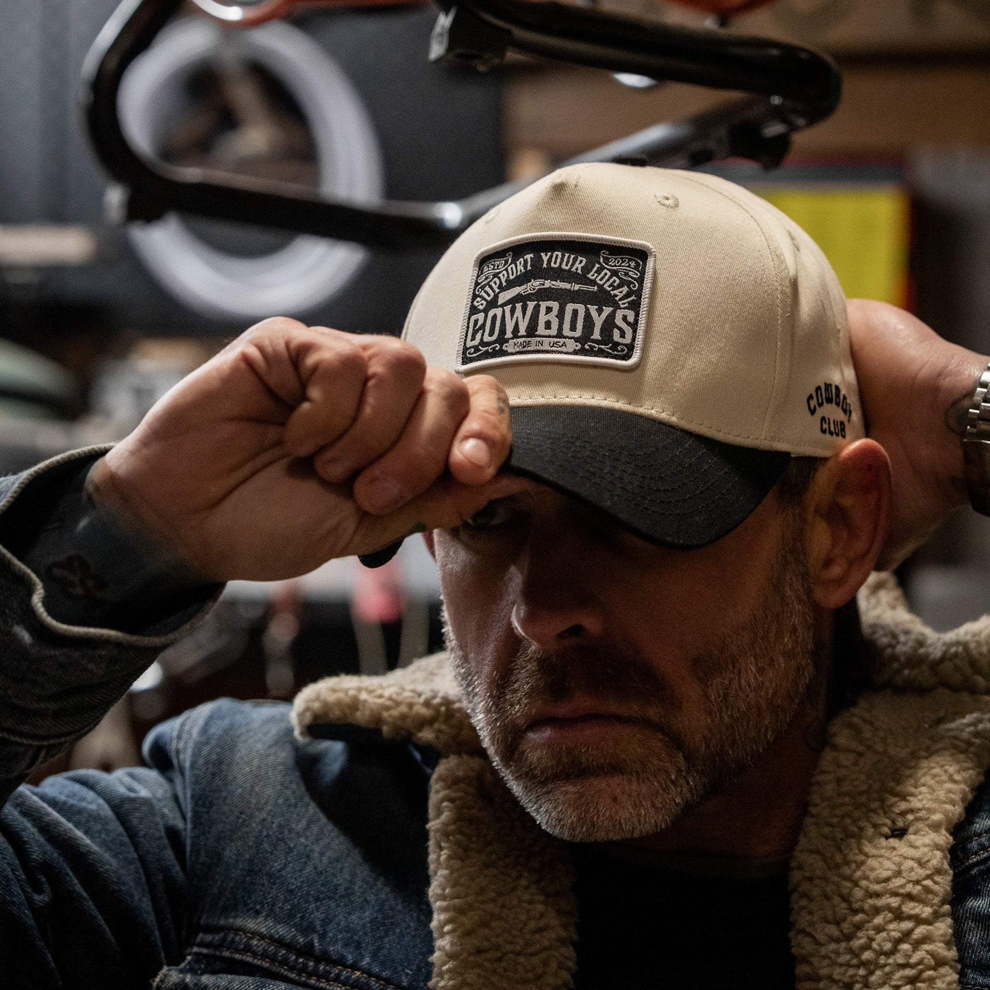 Support Your Local Cowboys Patch 5 Panel Workhorse Snapback - DIRTY COWBOY USA - Flyclothing LLC