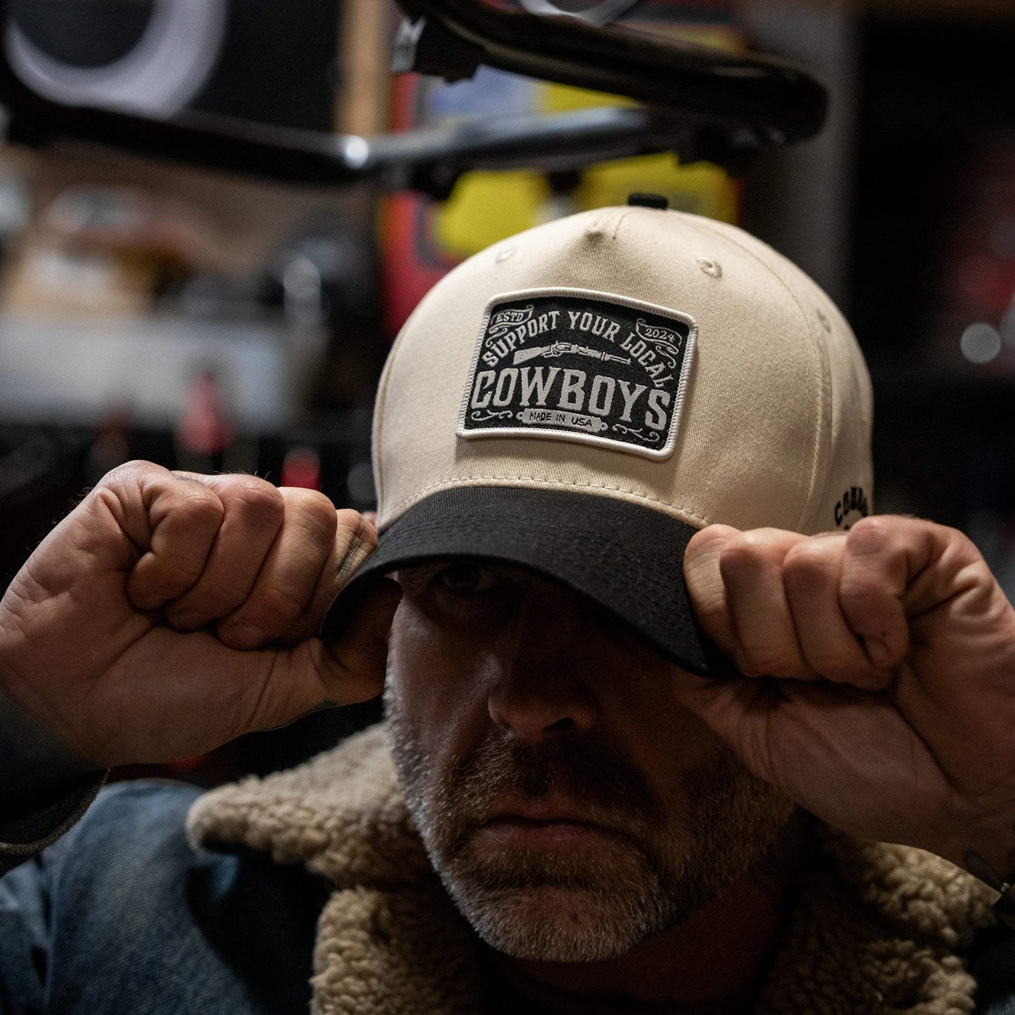Support Your Local Cowboys Patch 5 Panel Workhorse Snapback - DIRTY COWBOY USA - Flyclothing LLC