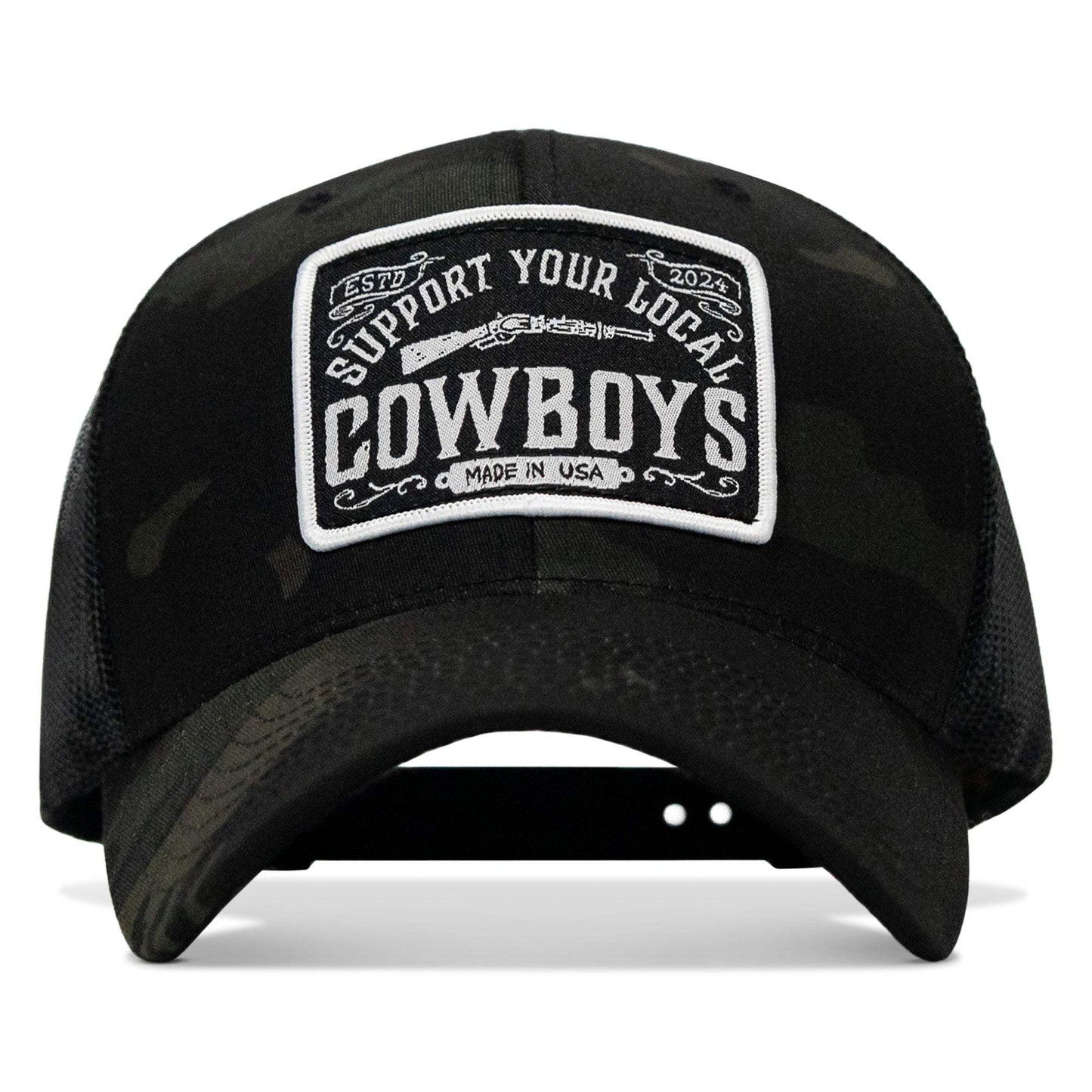 Support Your Local Cowboys Patch Snapback Hat - DIRTY COWBOY USA - Flyclothing LLC