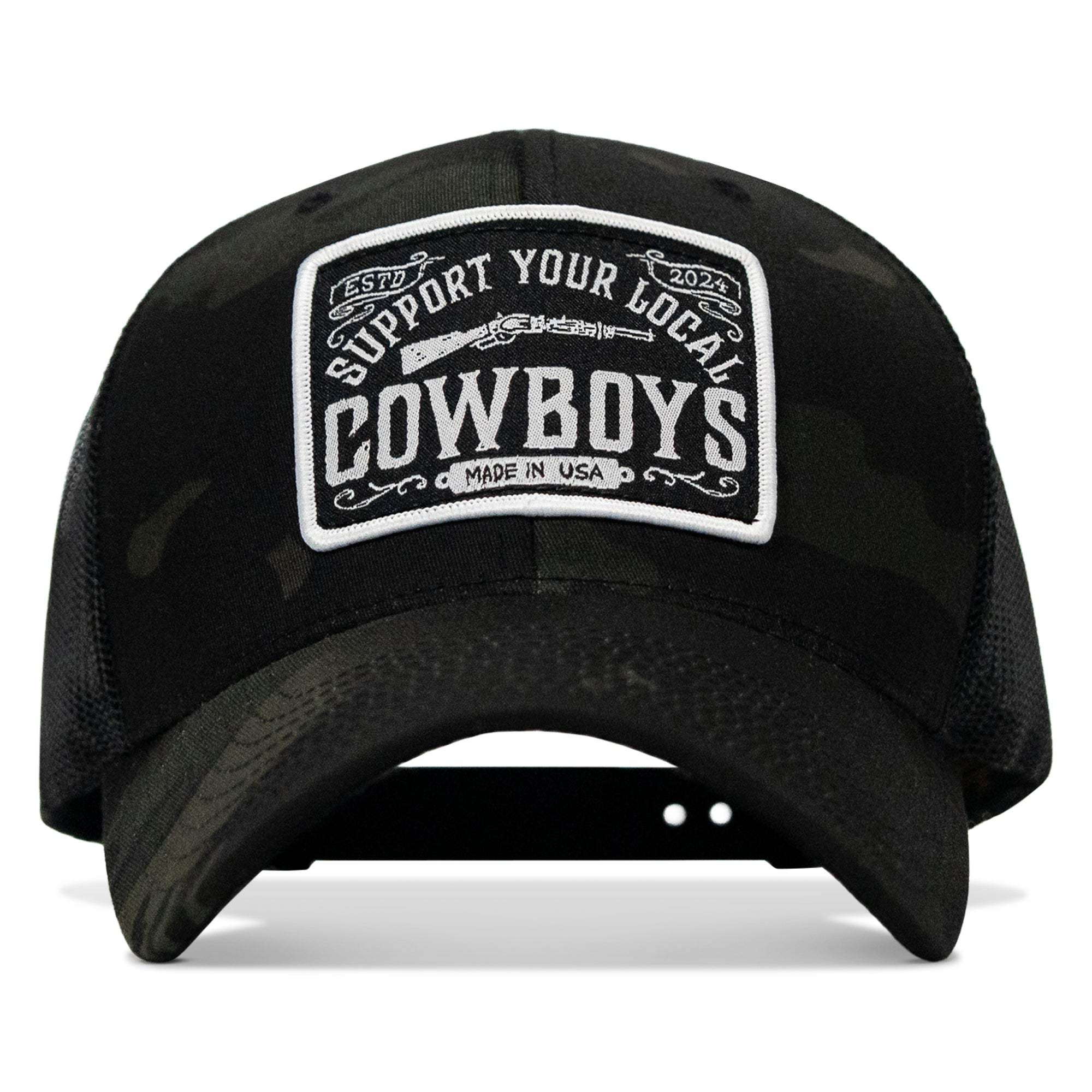 Support Your Local Cowboys Patch Snapback Hat - DIRTY COWBOY USA - Flyclothing LLC
