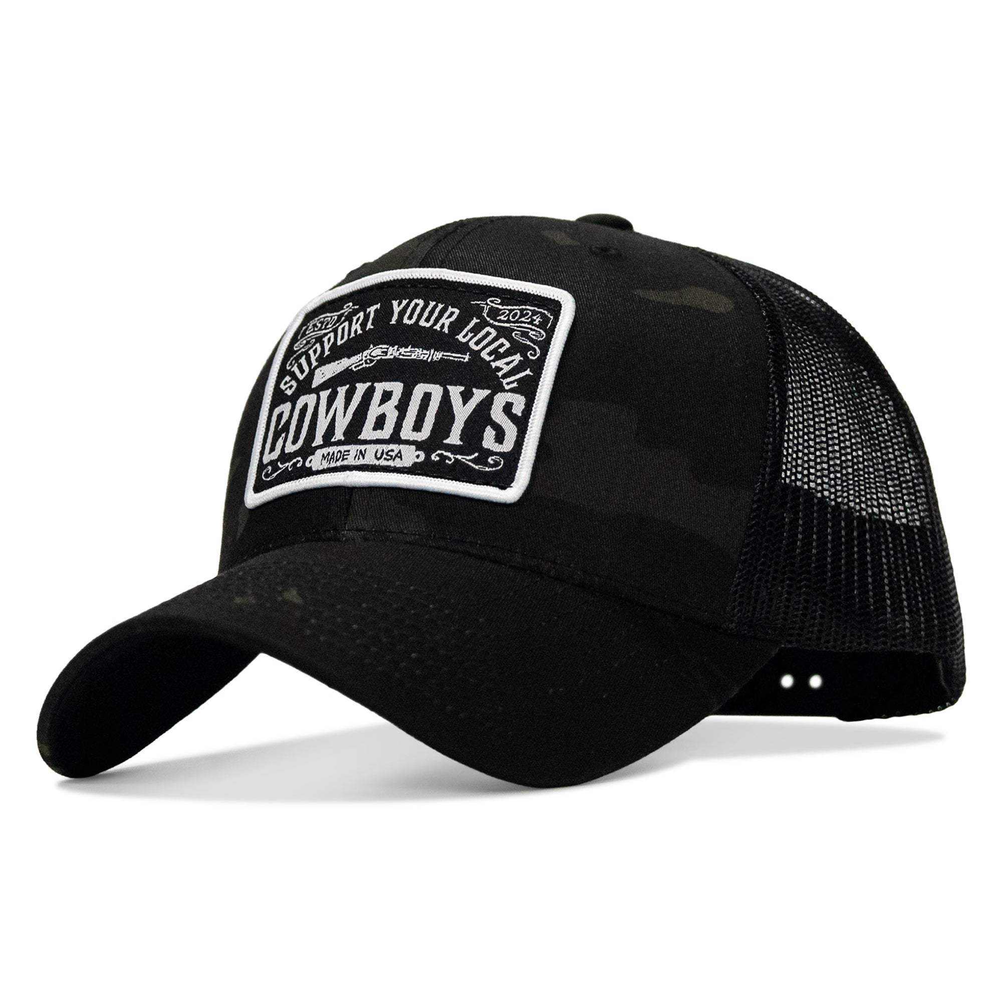 Support Your Local Cowboys Patch Snapback Hat - DIRTY COWBOY USA - Flyclothing LLC