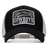Support Your Local Cowboys Patch Snapback Hat - DIRTY COWBOY USA - Flyclothing LLC