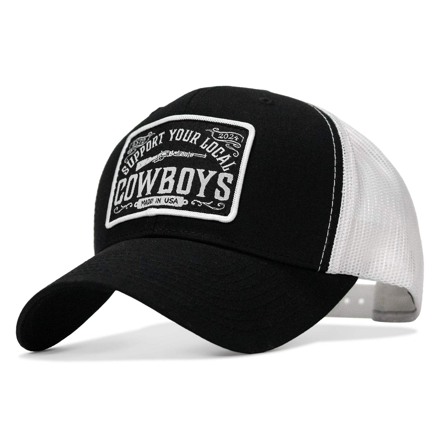 Support Your Local Cowboys Patch Snapback Hat - DIRTY COWBOY USA - Flyclothing LLC