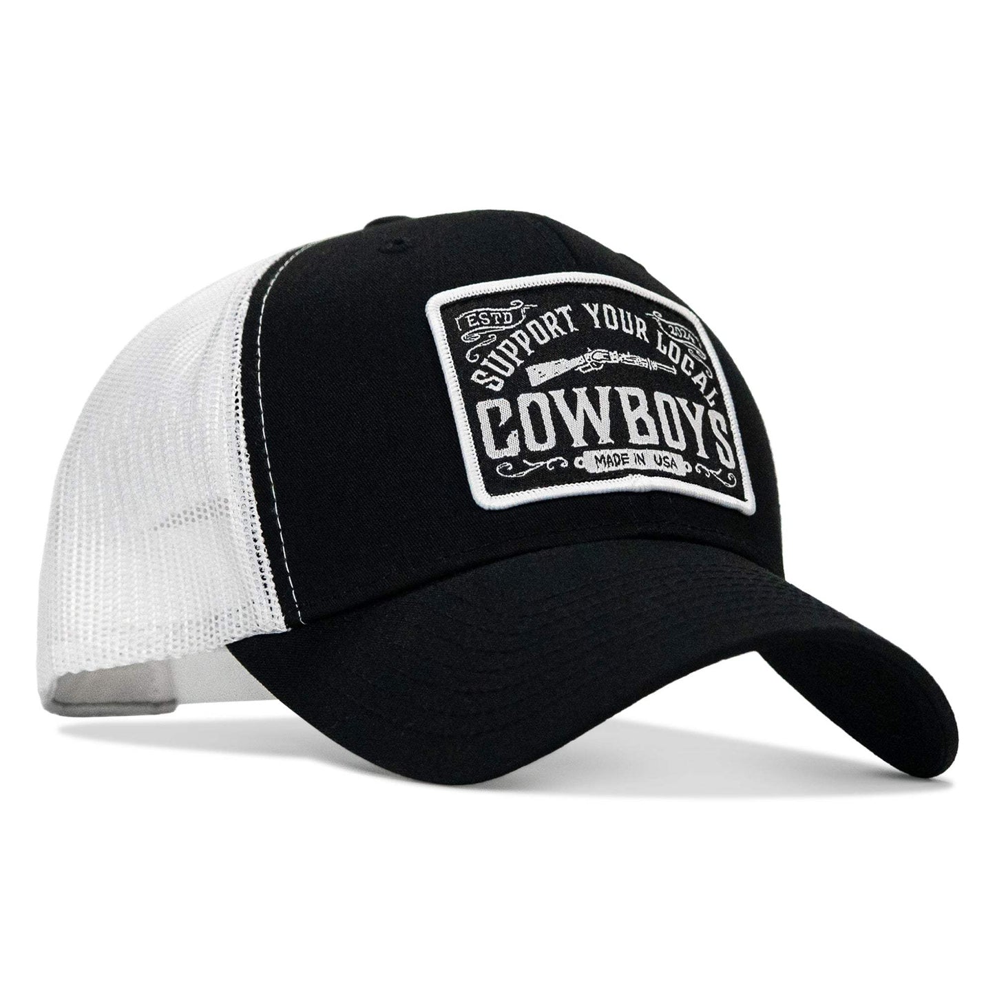 Support Your Local Cowboys Patch Snapback Hat - DIRTY COWBOY USA - Flyclothing LLC