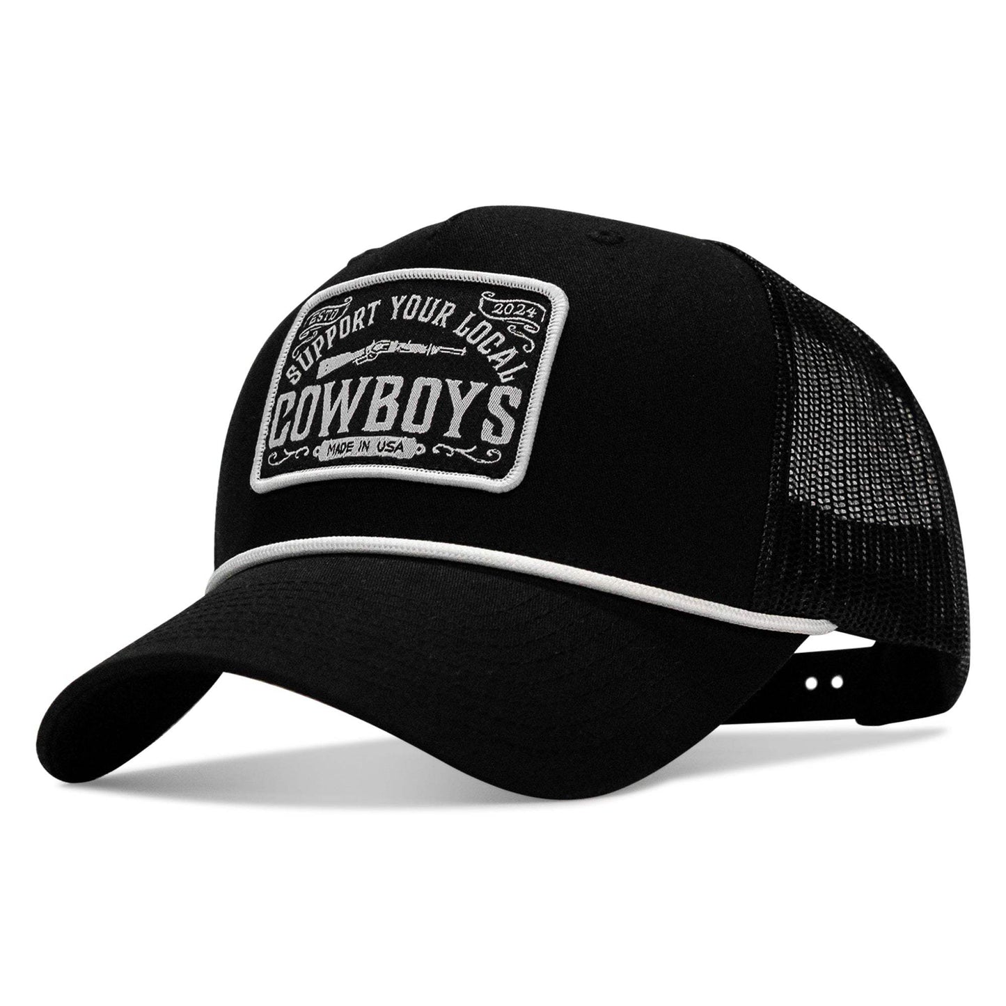 Support Your Local Cowboys Patch Rope Snapback Hat - DIRTY COWBOY USA - Flyclothing LLC