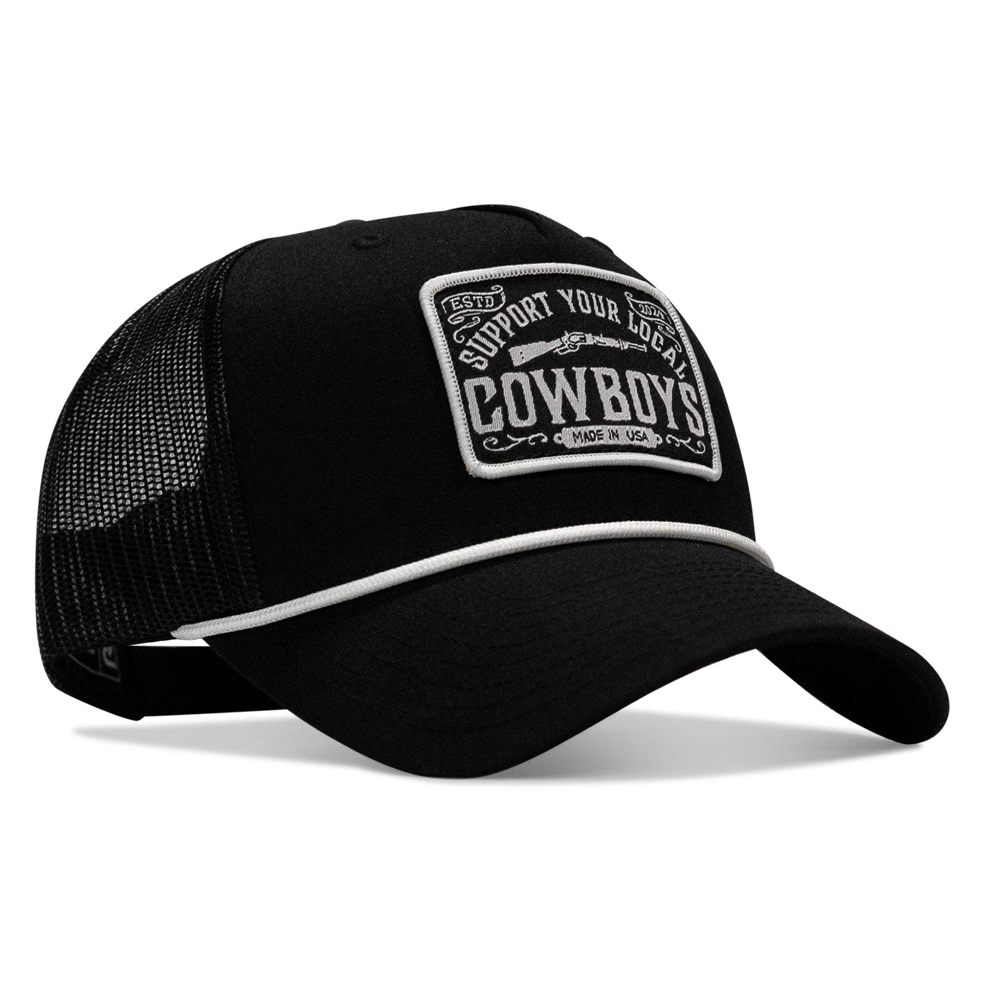 Support Your Local Cowboys Patch Rope Snapback Hat - DIRTY COWBOY USA - Flyclothing LLC