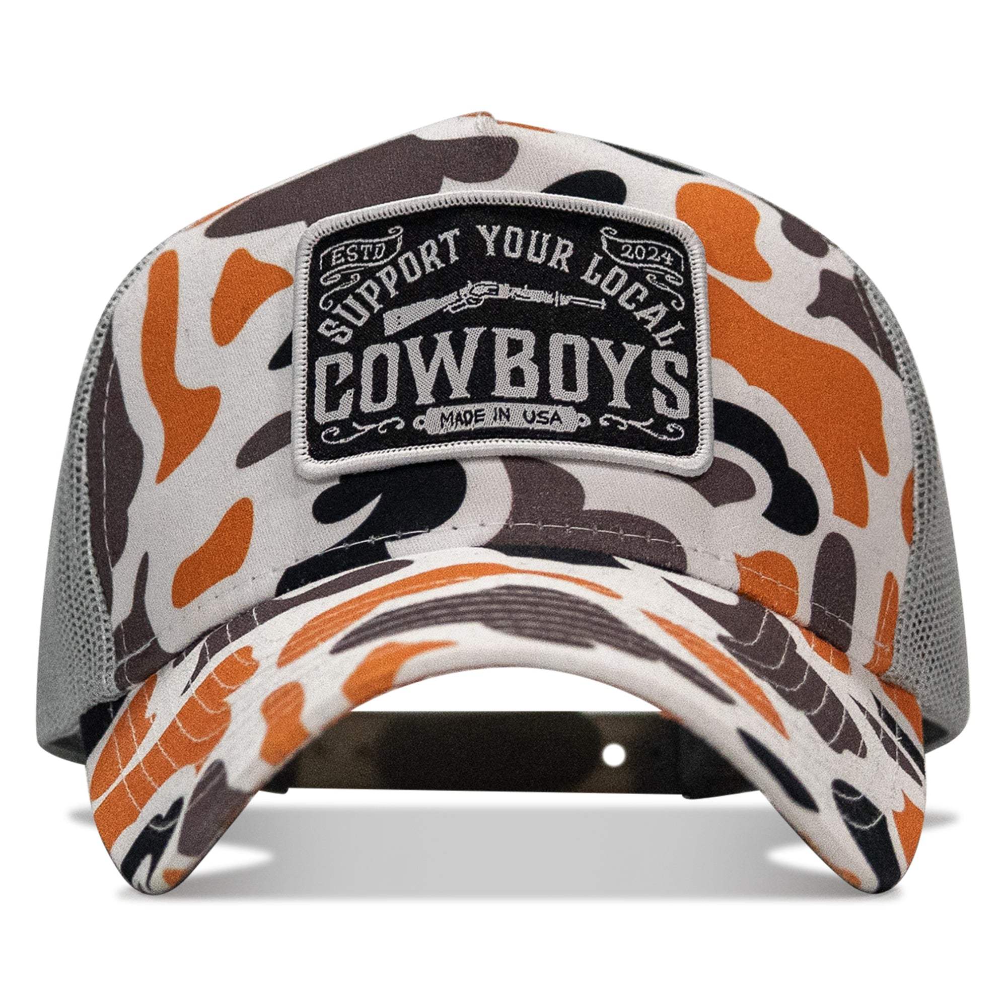 Support Your Local Cowboys Patch Five Panel Snapback Hat - DIRTY COWBOY USA - Flyclothing LLC