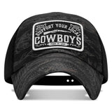 Support Your Local Cowboys Patch Tactical Ripstop Mesh Snapback Hat - DIRTY COWBOY USA - Flyclothing LLC