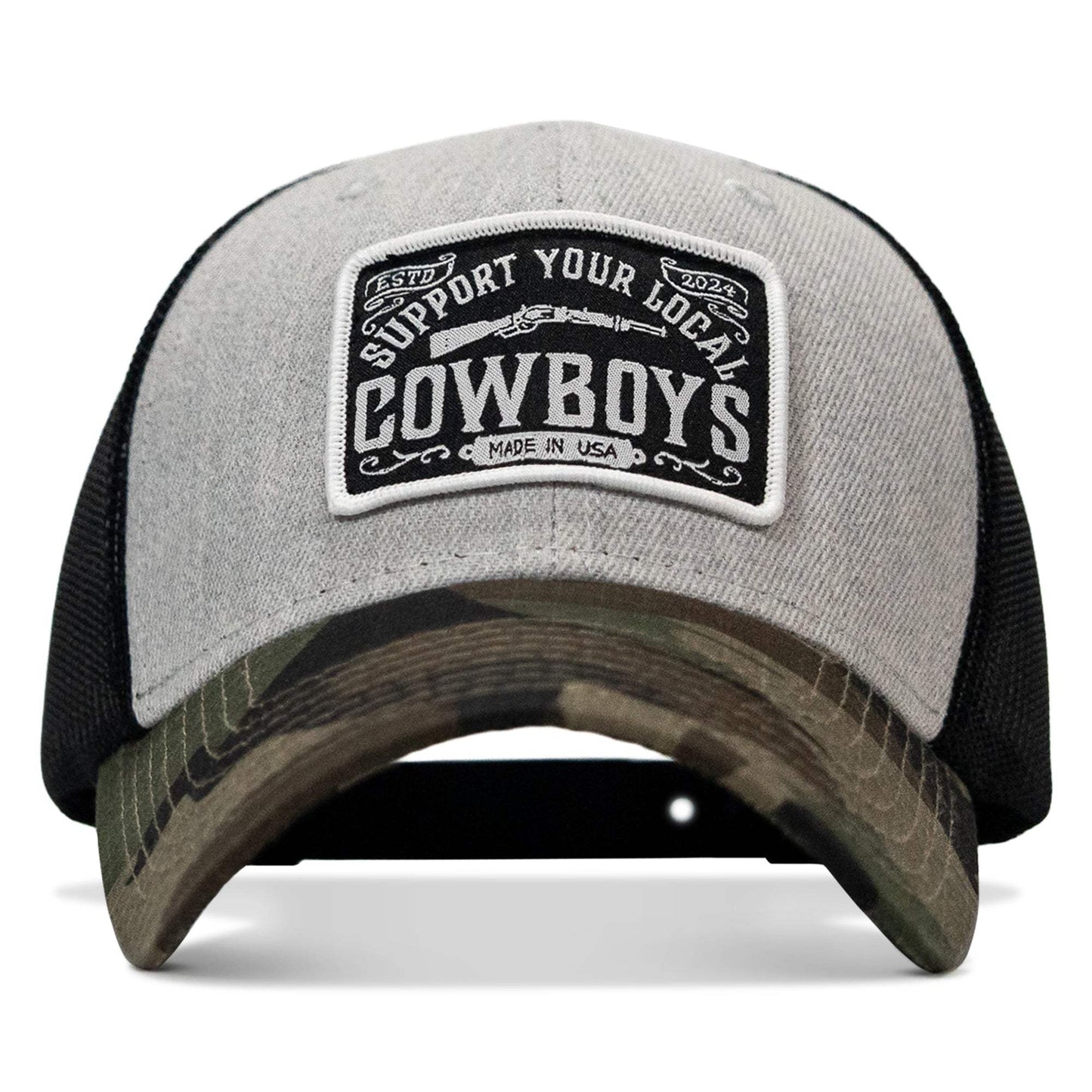 Support Your Local Cowboys Patch Snapback Hat - DIRTY COWBOY USA - Flyclothing LLC