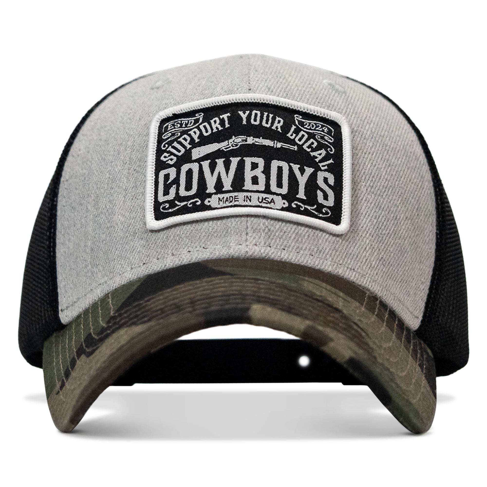 Support Your Local Cowboys Patch Snapback Hat - DIRTY COWBOY USA - Flyclothing LLC