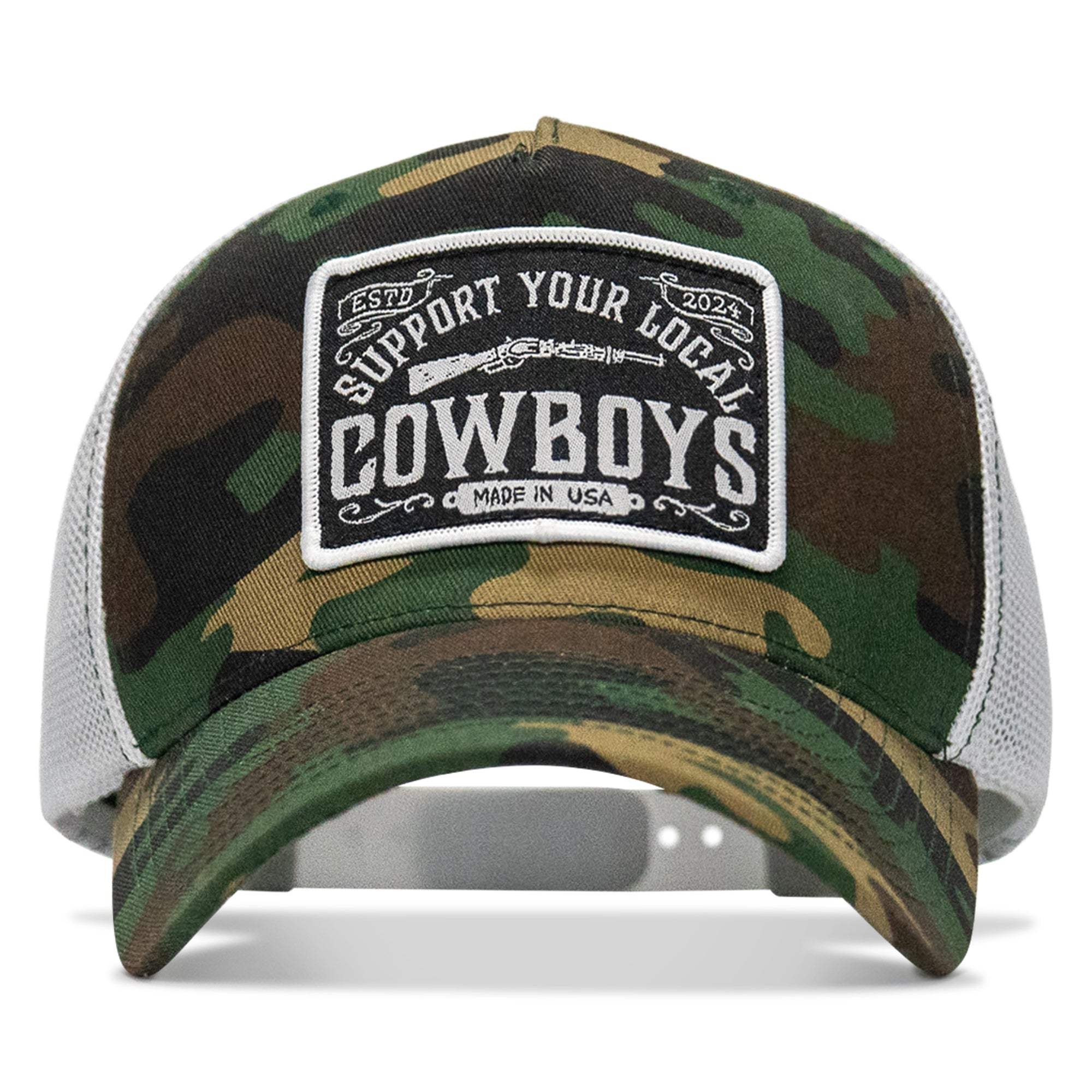 Support Your Local Cowboys Patch Snapback Hat - DIRTY COWBOY USA - Flyclothing LLC