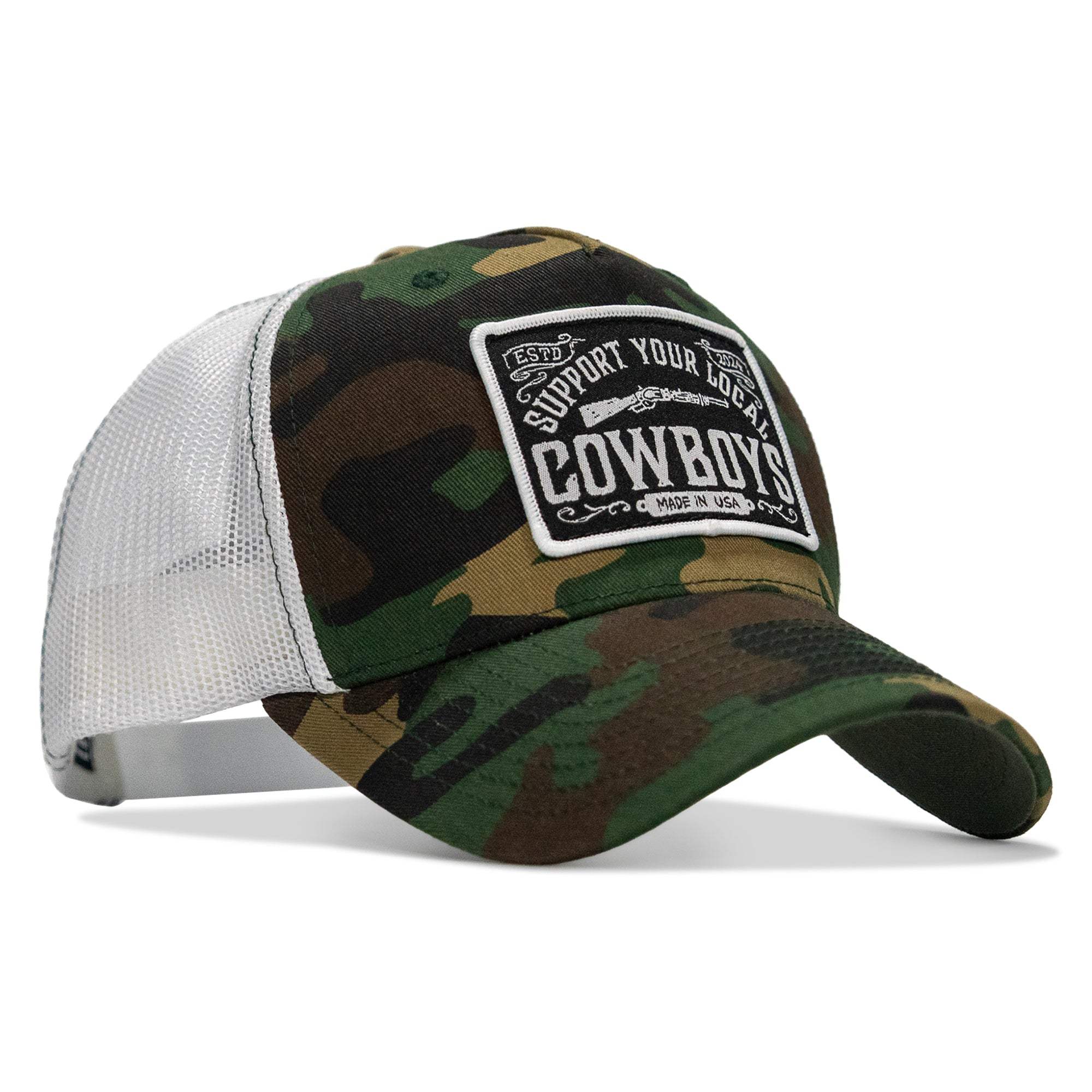 Support Your Local Cowboys Patch Snapback Hat - DIRTY COWBOY USA - Flyclothing LLC