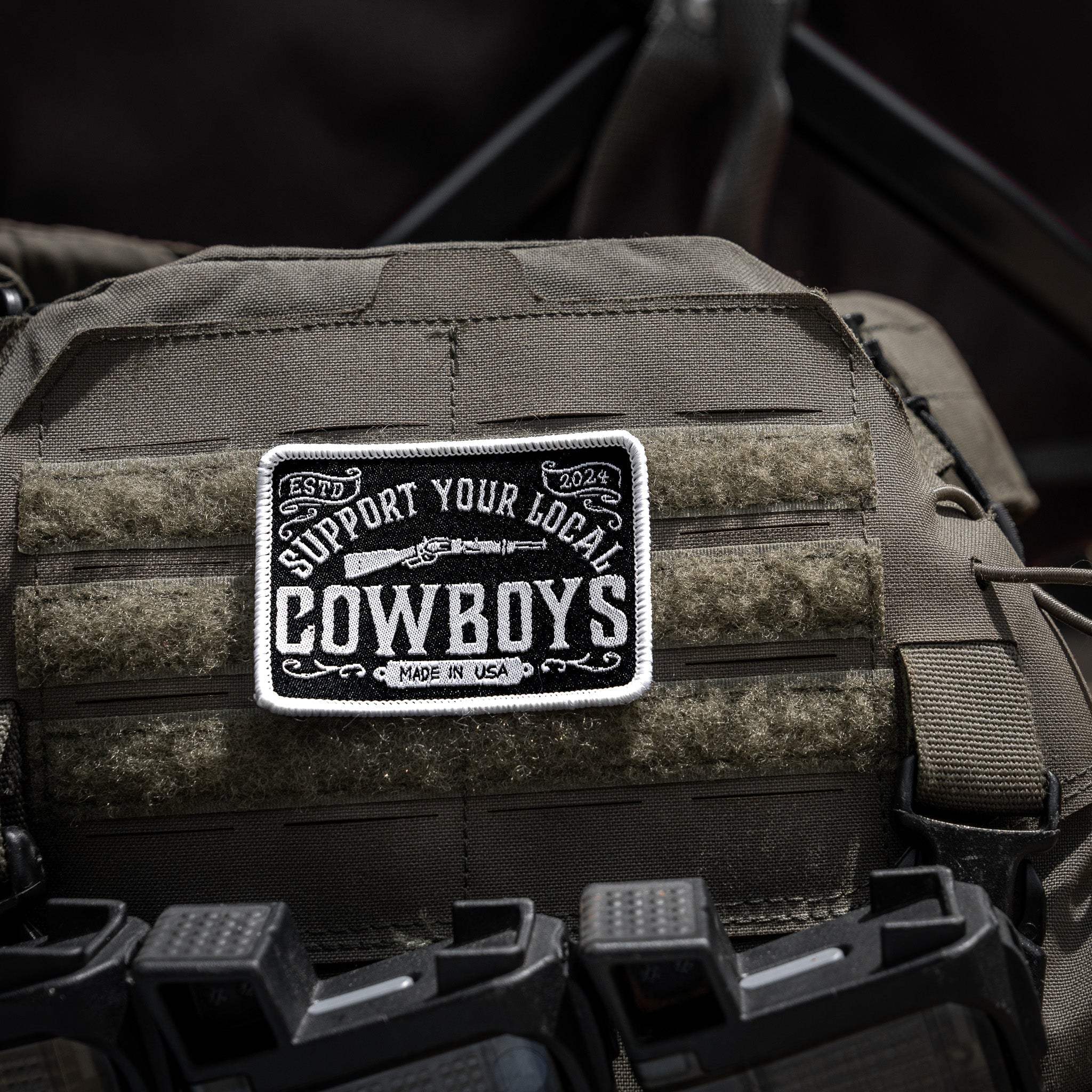 Support Your Local Cowboys Soft Velcro Patch - DIRTY COWBOY USA - Flyclothing LLC