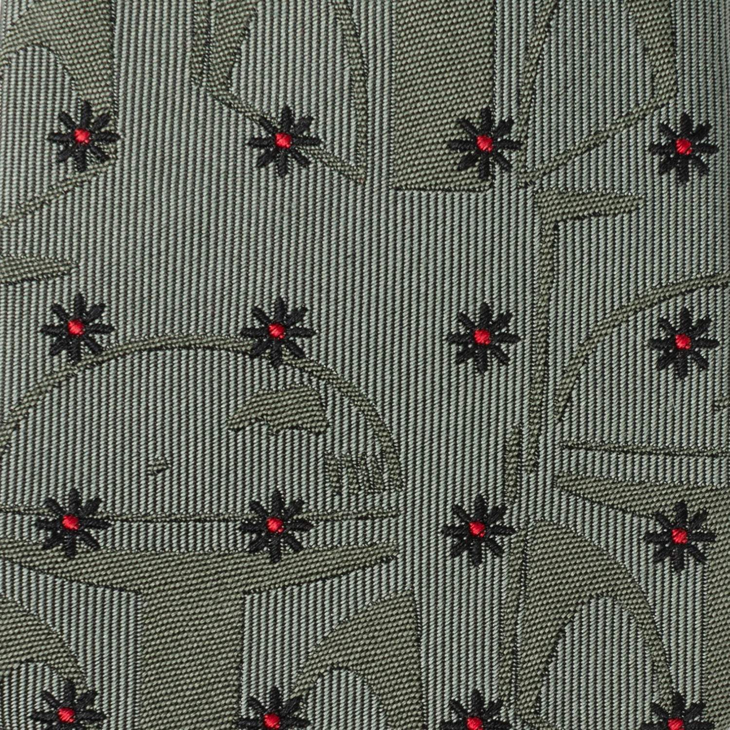 Star Wars Boba Fett Green Floral Motif Tie - Cufflinks.com - Flyclothing LLC