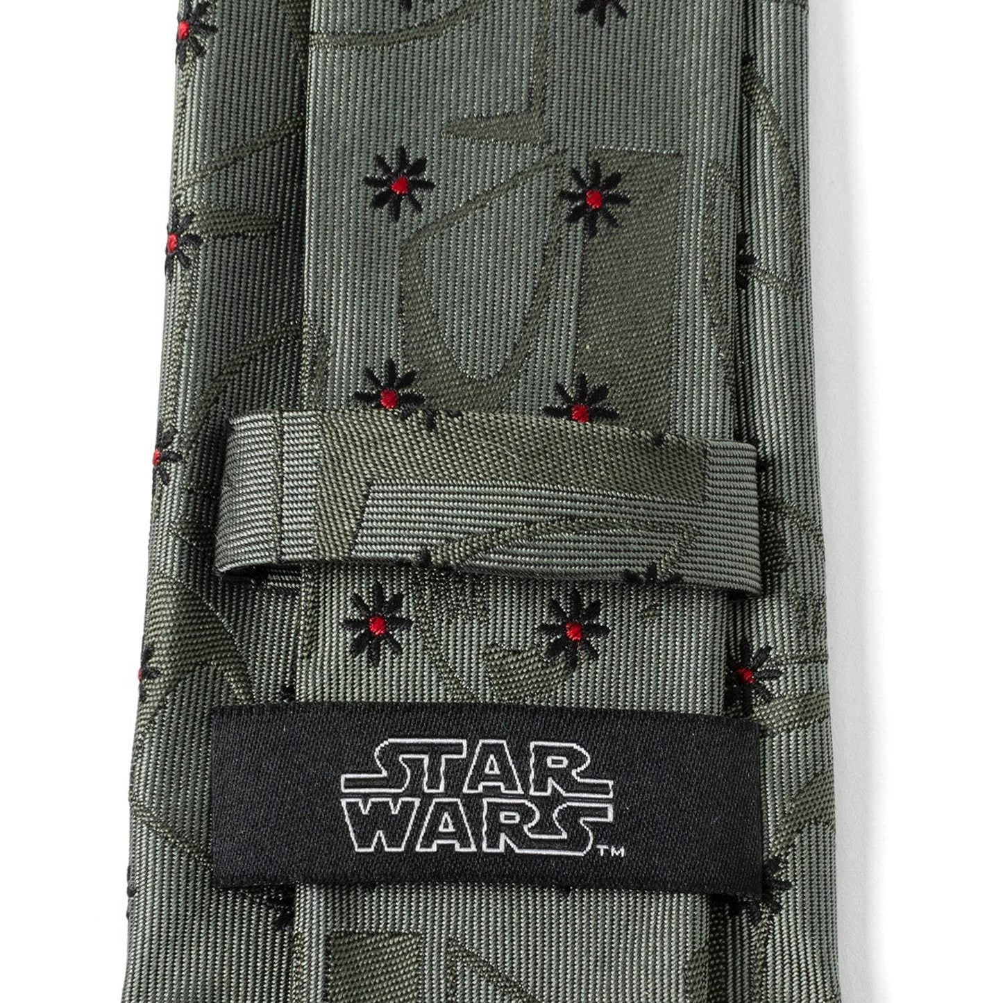 Star Wars Boba Fett Green Floral Motif Tie - Cufflinks.com - Flyclothing LLC