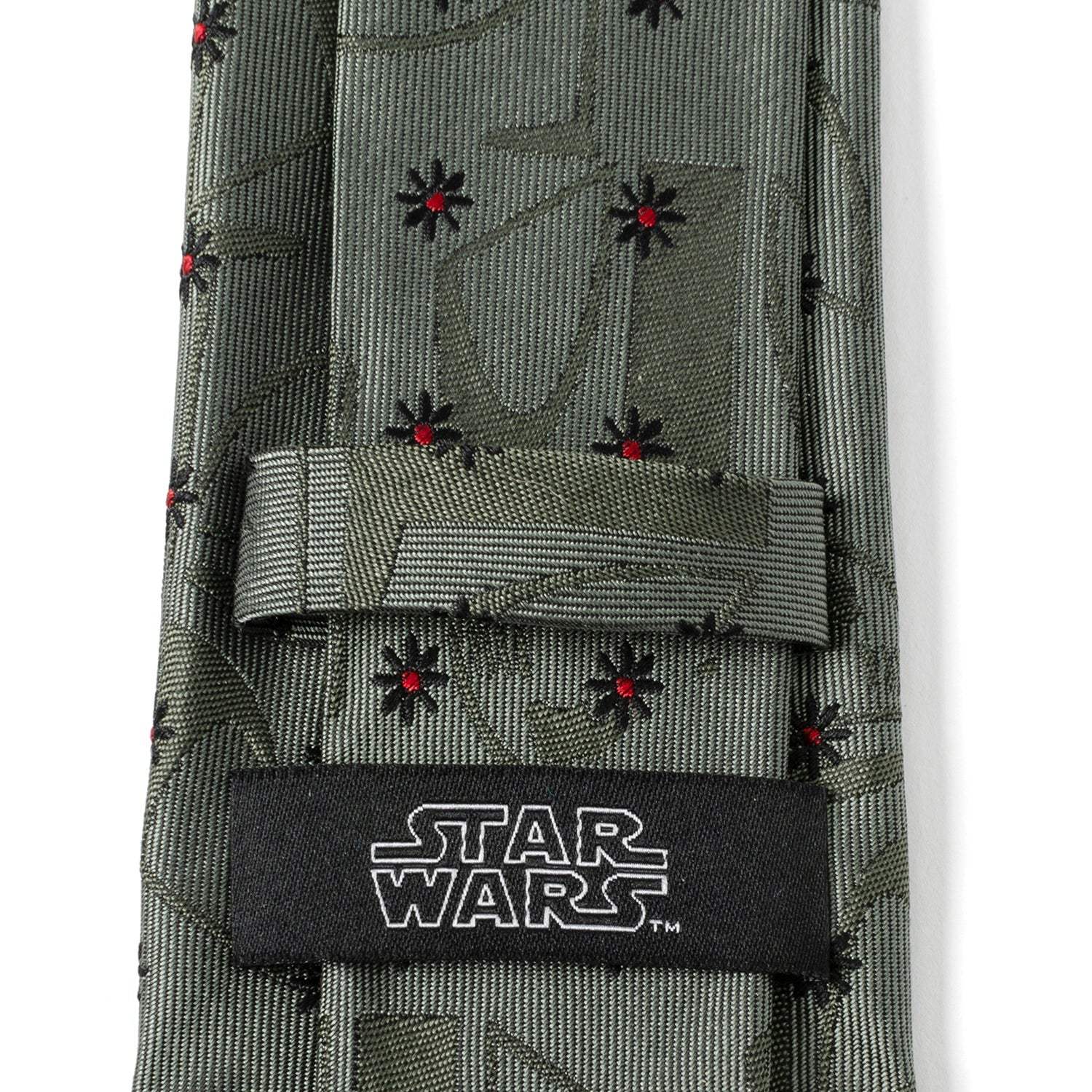 Star Wars Boba Fett Green Floral Motif Tie - Cufflinks.com - Flyclothing LLC