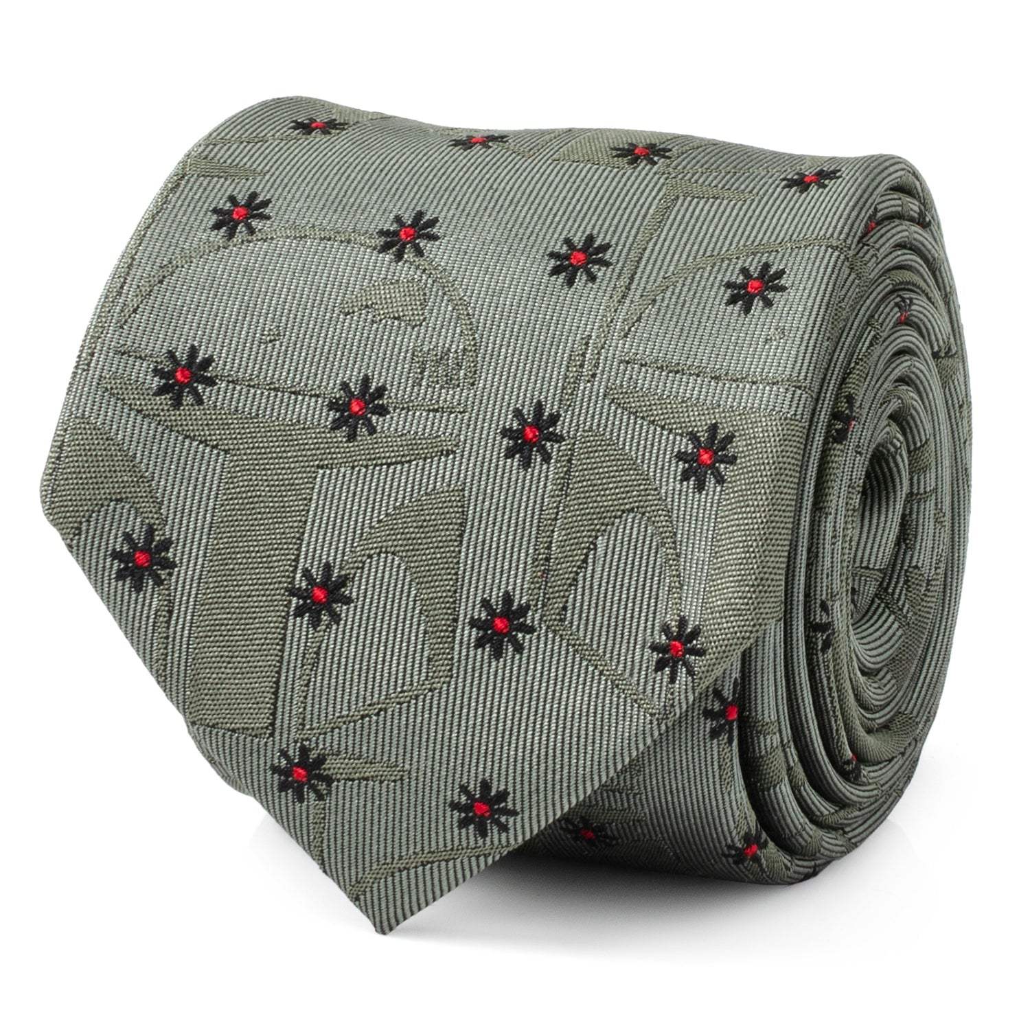 Star Wars Boba Fett Green Floral Motif Tie - Cufflinks.com - Flyclothing LLC