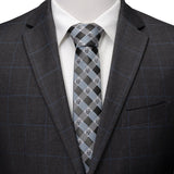 Star Wars Boba Fett Blue and Gray Plaid Tie