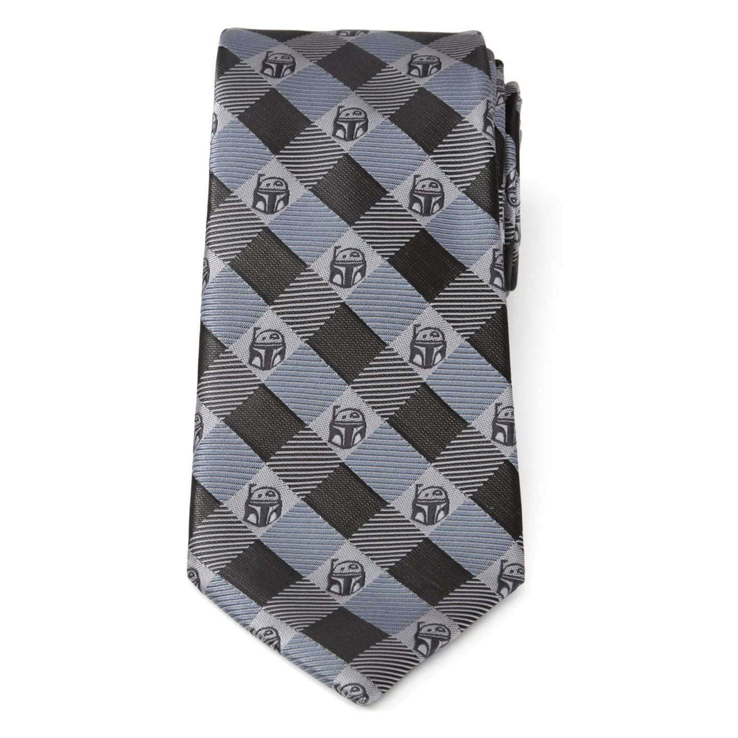 Star Wars Boba Fett Blue and Gray Plaid Tie - Cufflinks.com - Flyclothing LLC