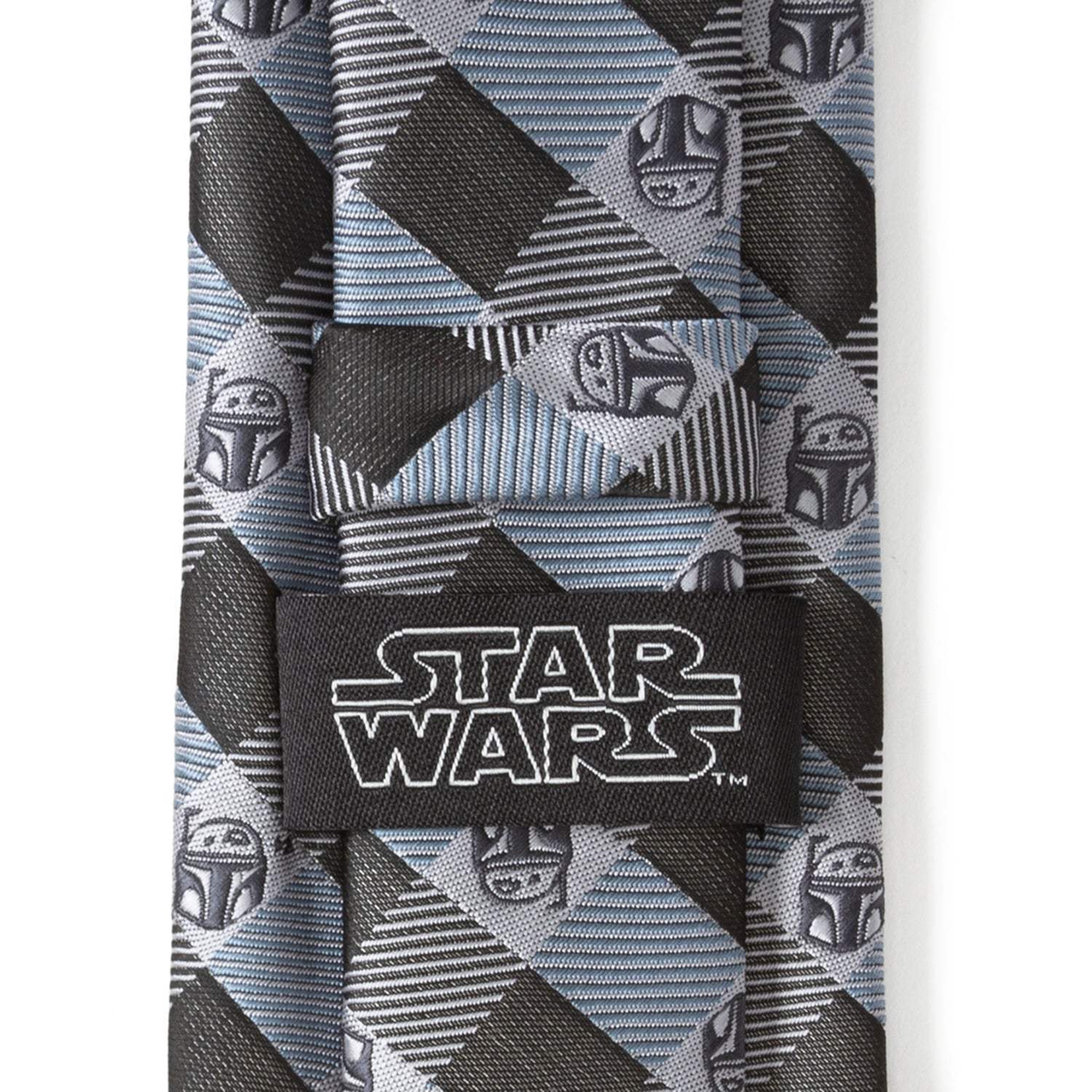 Star Wars Boba Fett Blue and Gray Plaid Tie - Cufflinks.com - Flyclothing LLC