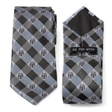 Star Wars Boba Fett Blue and Gray Plaid Tie