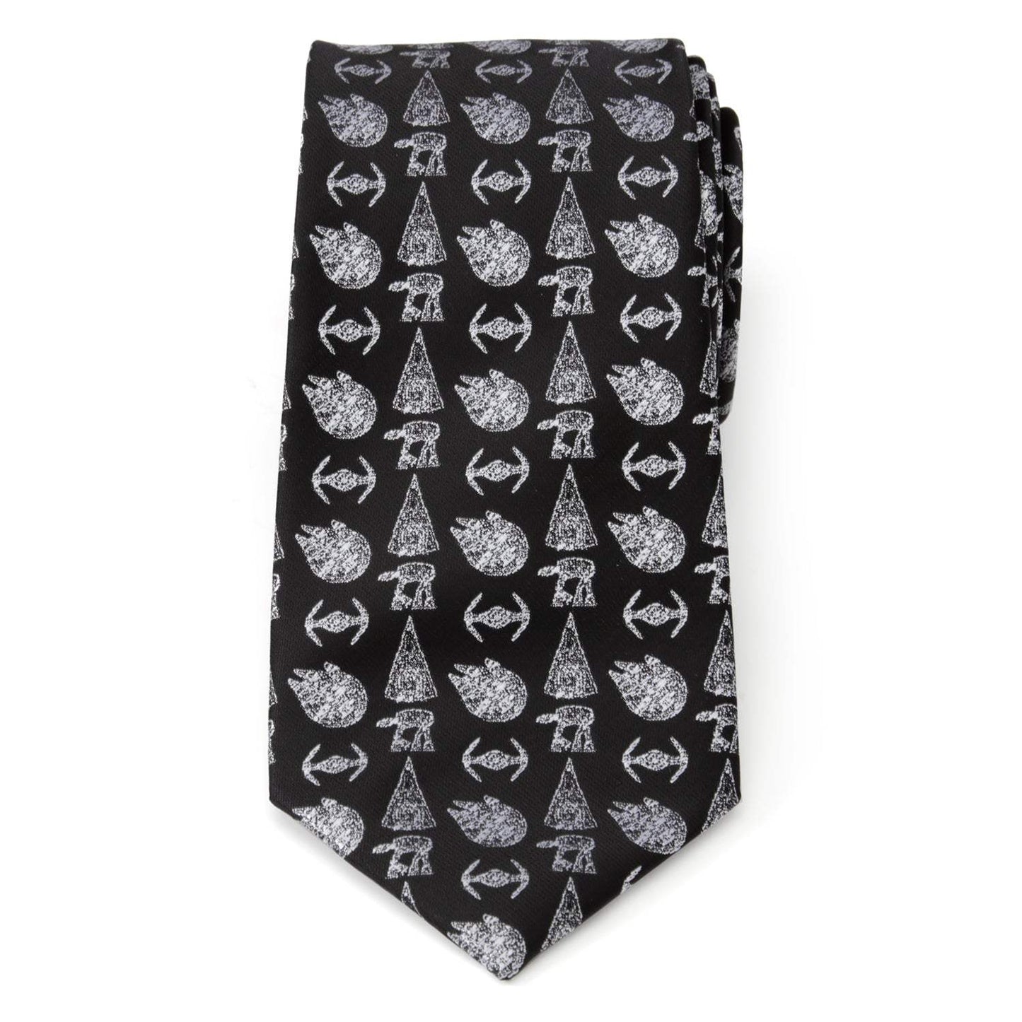 Star Wars Ships Black Tie - Cufflinks.com - Flyclothing LLC