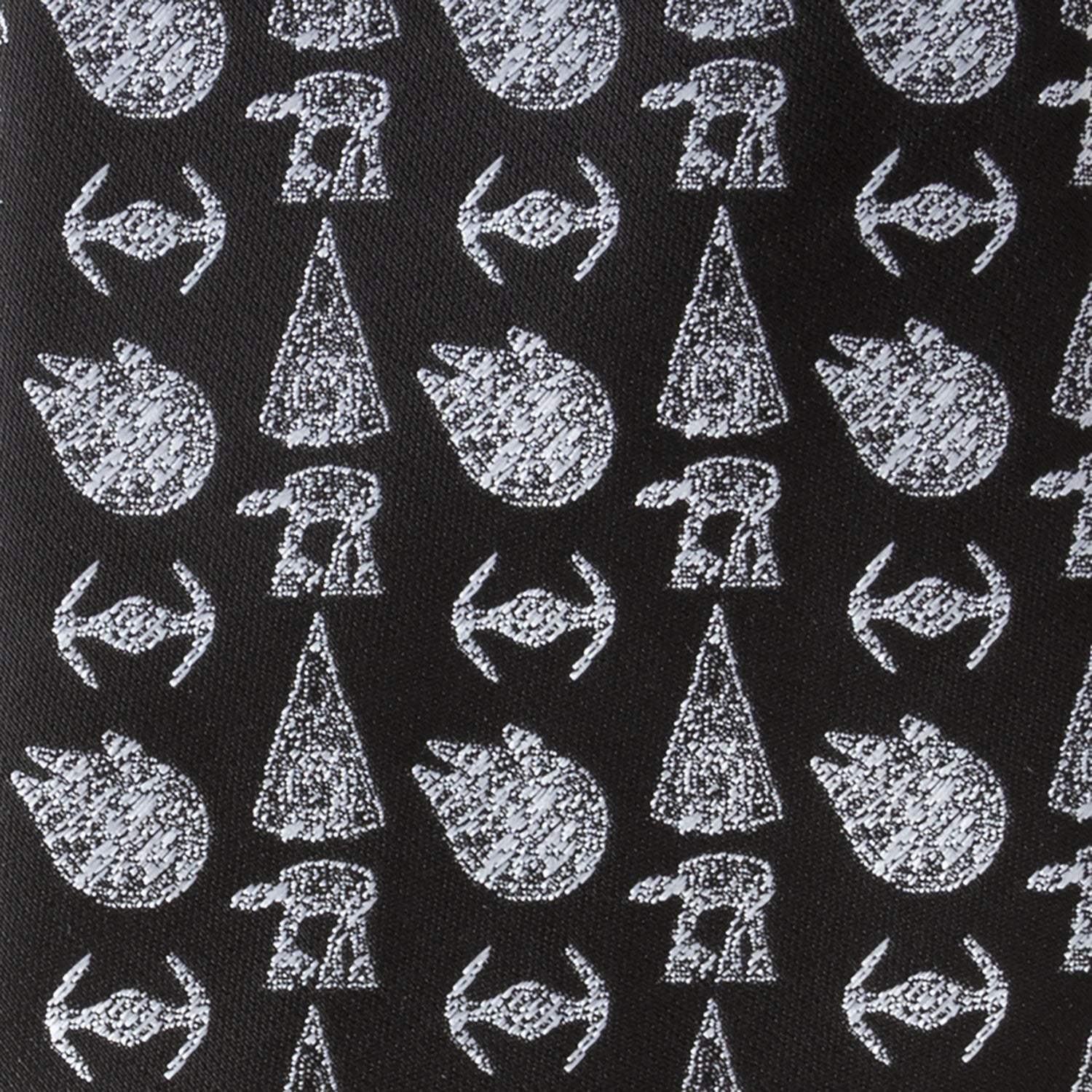 Star Wars Ships Black Tie - Cufflinks.com - Flyclothing LLC