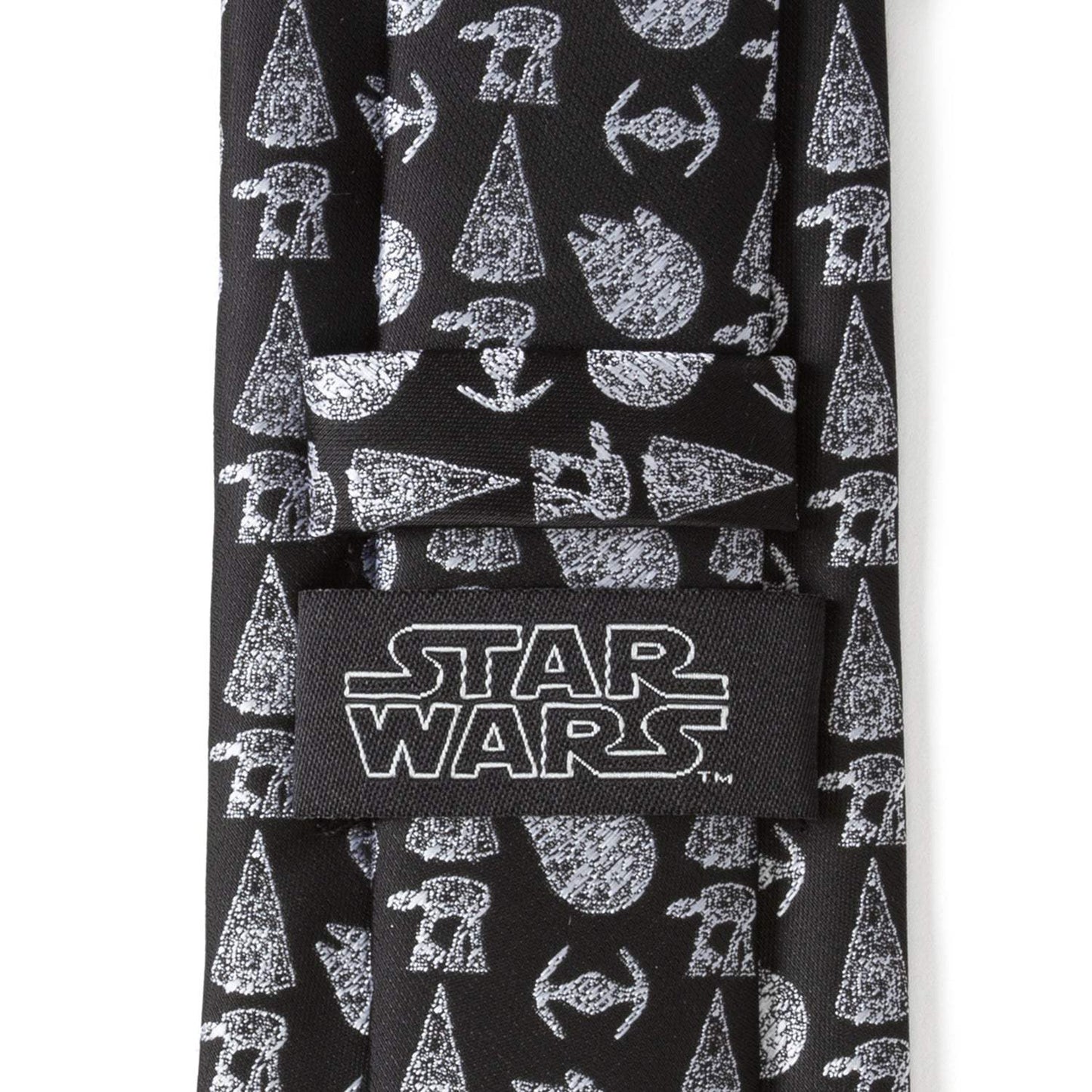 Star Wars Ships Black Tie - Cufflinks.com - Flyclothing LLC