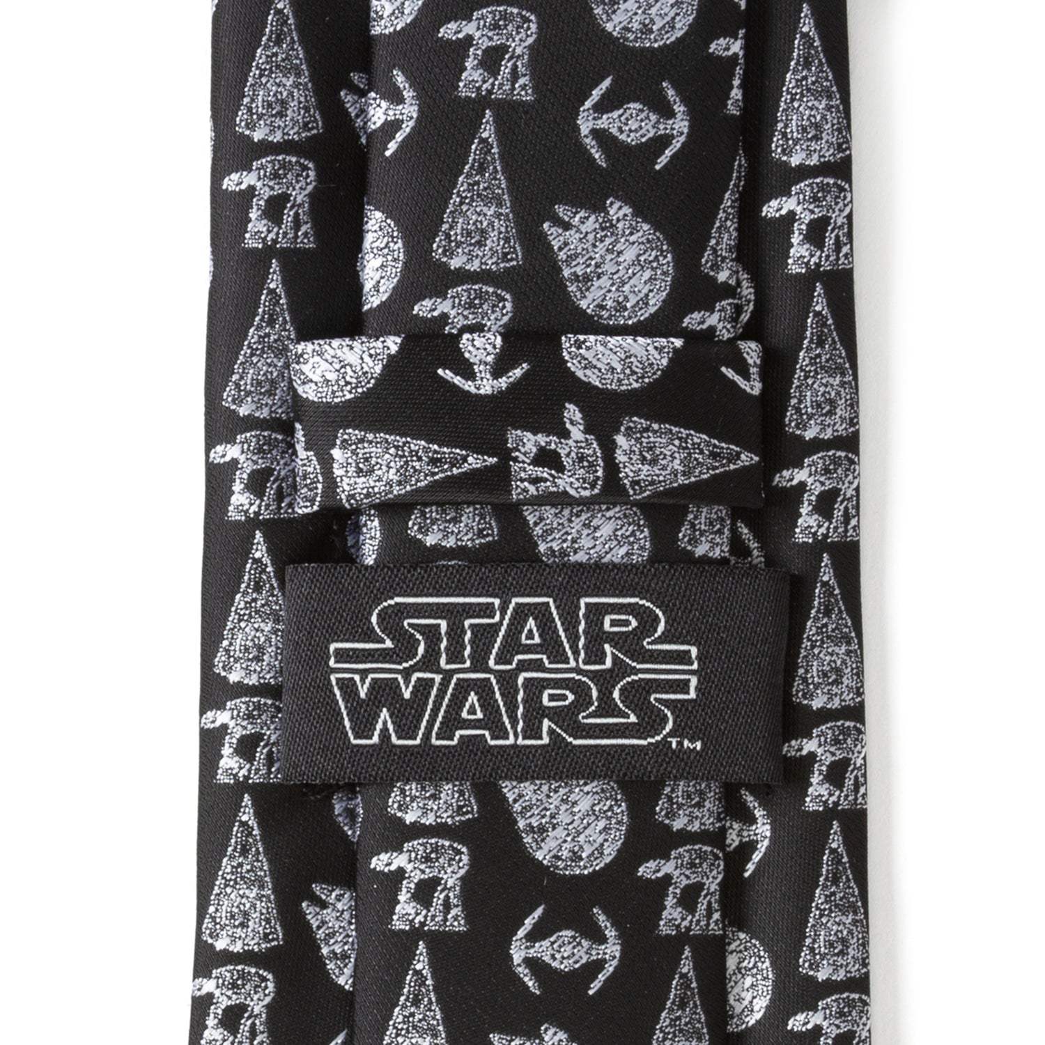 Star Wars Ships Black Tie - Cufflinks.com - Flyclothing LLC
