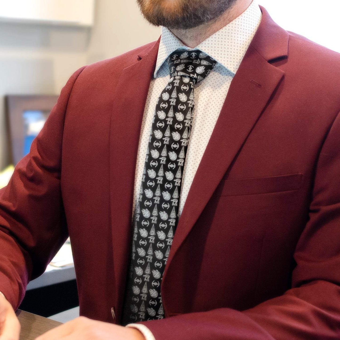 Star Wars Ships Black Tie - Cufflinks.com - Flyclothing LLC