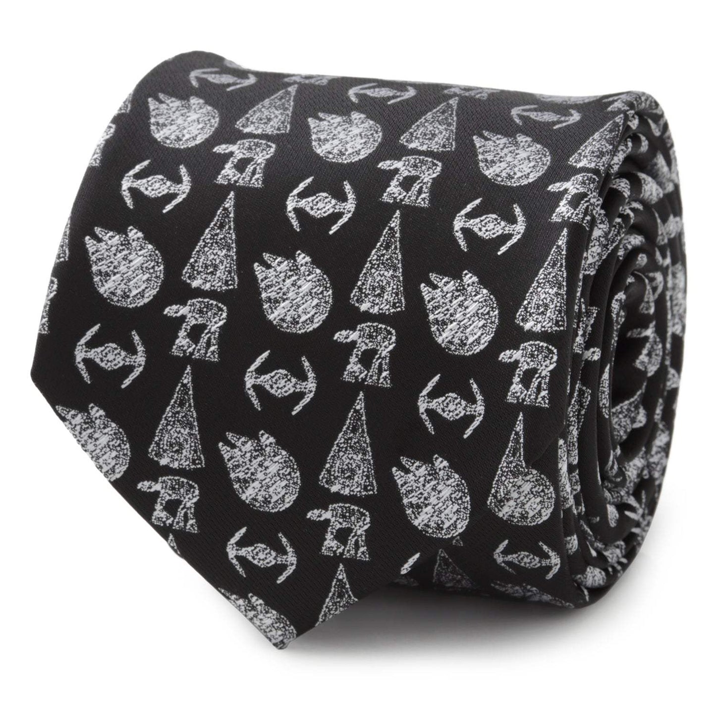 Star Wars Ships Black Tie - Cufflinks.com - Flyclothing LLC
