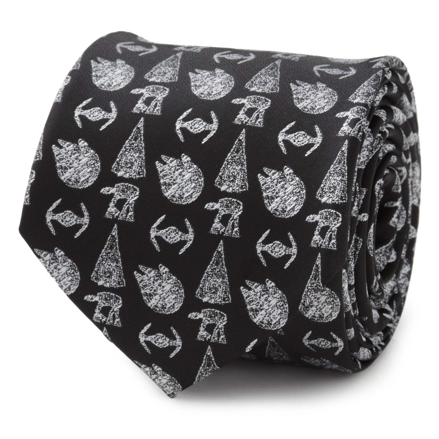 Star Wars Ships Black Tie - Cufflinks.com - Flyclothing LLC