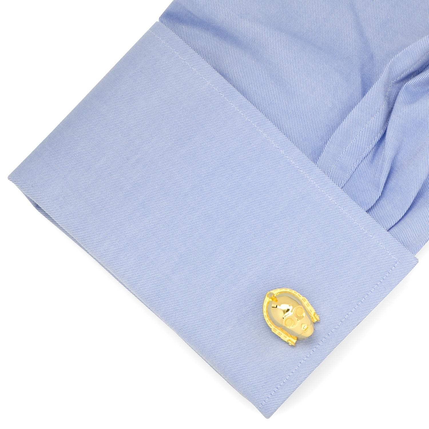 Star Wars C-3PO 3D Cufflinks - Cufflinks.com - Flyclothing LLC