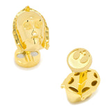 Star Wars C-3PO 3D Cufflinks - Cufflinks.com - Flyclothing LLC