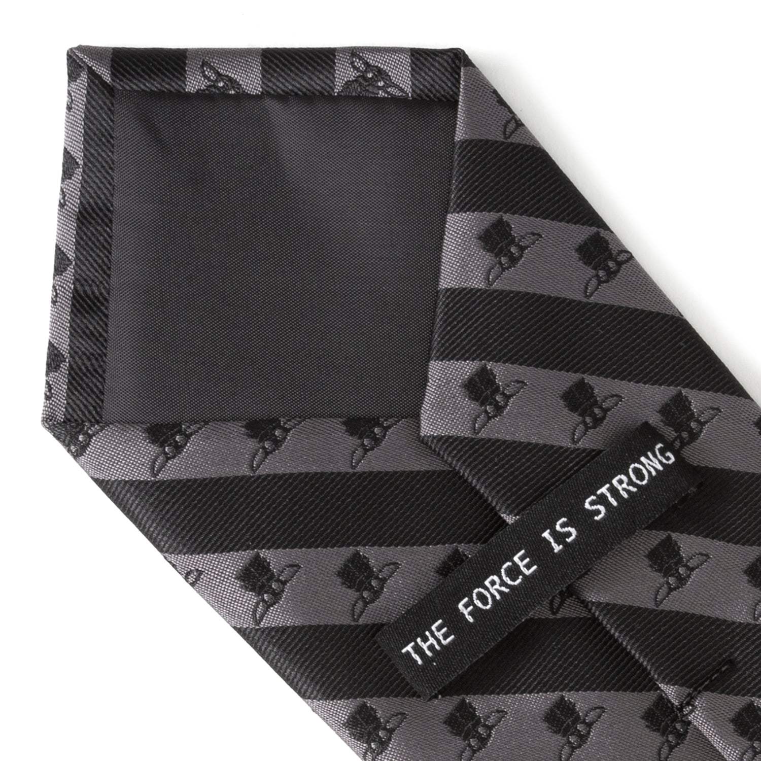 Star Wars Grogu Black and Gray Striped Tie - Cufflinks.com - Flyclothing LLC