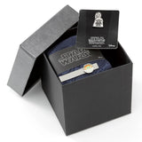 Star Wars Mandalorian and Grogu Navy Paisley Tie, Grogu Tie Bar, and Lapel Pin Gift Set - Cufflinks.com - Flyclothing LLC