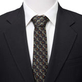 Star Wars Grogu Black and Orange Dotted Tie - Cufflinks.com - Flyclothing LLC