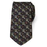 Star Wars Grogu Black and Orange Dotted Tie - Cufflinks.com - Flyclothing LLC