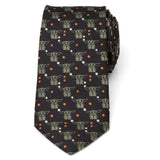 Star Wars Grogu Black and Orange Dotted Tie - Cufflinks.com - Flyclothing LLC