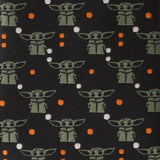 Star Wars Grogu Black and Orange Dotted Tie - Cufflinks.com - Flyclothing LLC