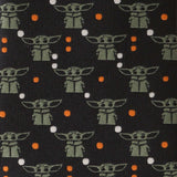 Star Wars Grogu Black and Orange Dotted Tie - Cufflinks.com - Flyclothing LLC