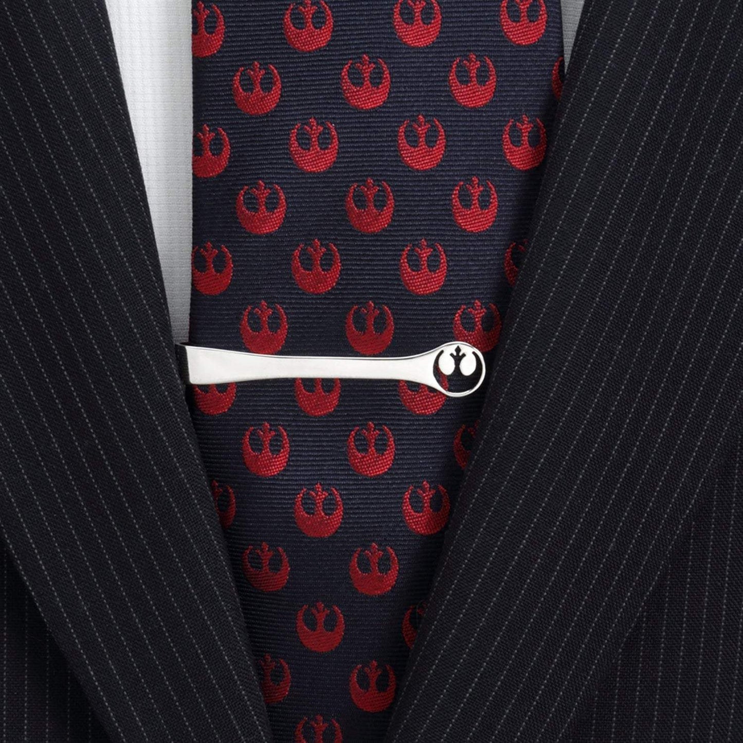 Star Wars Rebel Alliance Crest Cutout Sterling Silver Tie Bar - Cufflinks.com - Flyclothing LLC