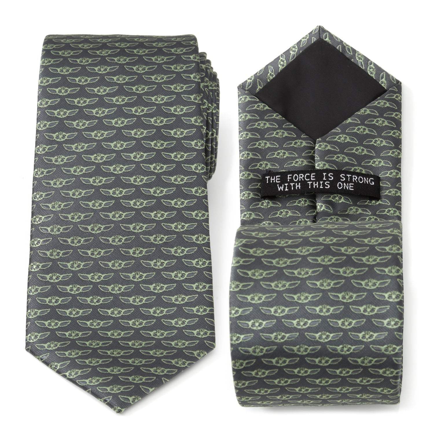 Star Wars Grogu Gray Tie - Cufflinks.com - Flyclothing LLC