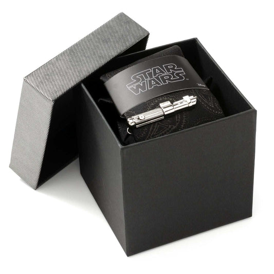 Star Wars Darth Vader LIGHTSABER Tie Clip and Black Paisley Tie – Choose the Dark Side Gift Set - Cufflinks.com - Flyclothing LLC