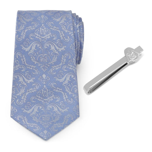 Star Wars Darth Vader Blue Damask Tie and Tie Bar Gift Set