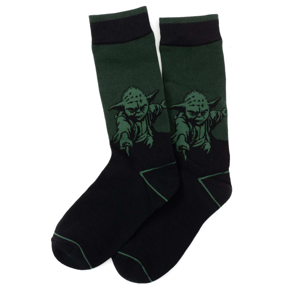 Star Wars Yoda, R2-D2, and C-3PO Dress Socks 3-Pack with Rebel Crest Lapel Pin Gift Set - Cufflinks.com - Flyclothing LLC