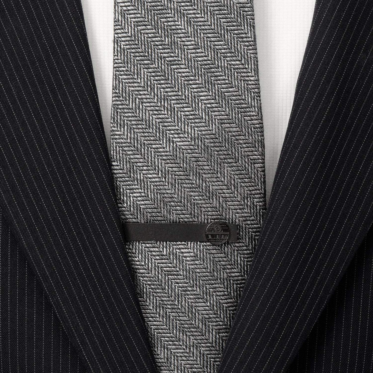 Star Wars Death Star Satin Black Tie Bar - Cufflinks.com - Flyclothing LLC