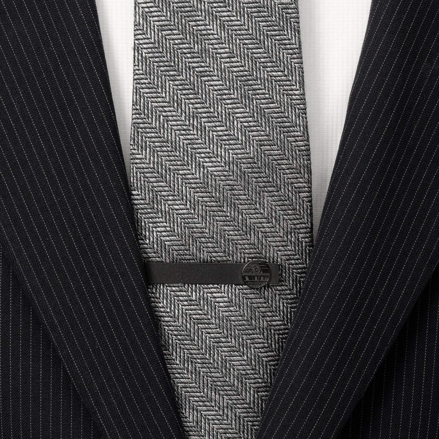 Star Wars Death Star Satin Black Tie Bar - Cufflinks.com - Flyclothing LLC