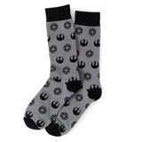 Star Wars Darth Vader Black, White, and Gray Dress Socks and Lapel Pin Gift Set - Cufflinks.com - Flyclothing LLC