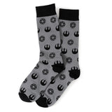 Star Wars Darth Vader Black, White, and Gray Dress Socks and Lapel Pin Gift Set